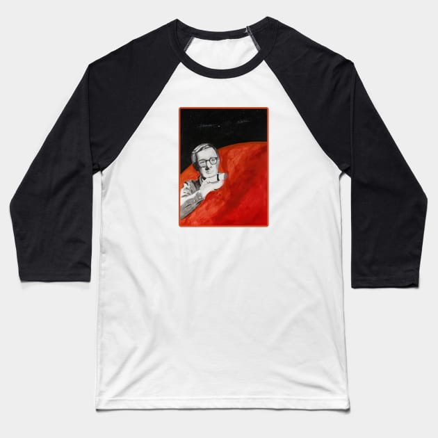 Ray Bradbury on Mars Baseball T-Shirt by ianoz